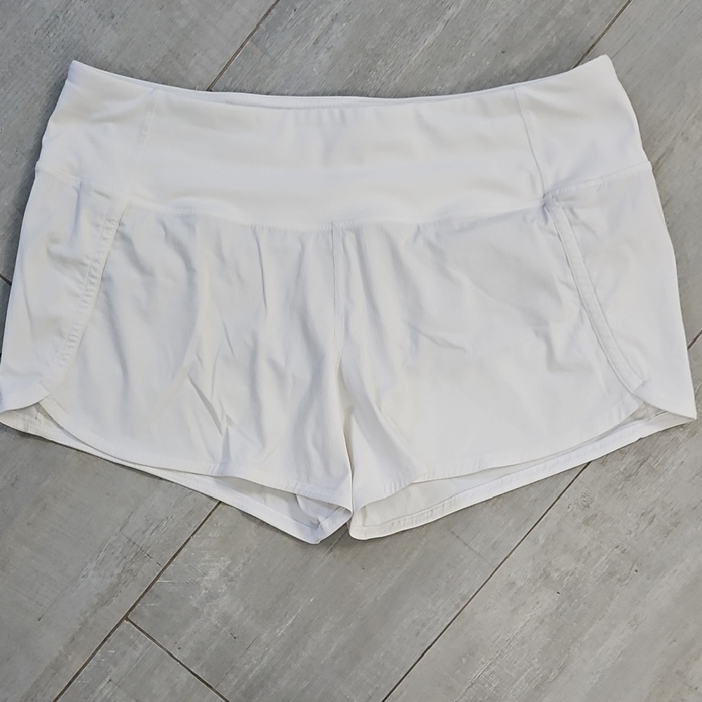 Lululemon Athletica White Athletic Shorts